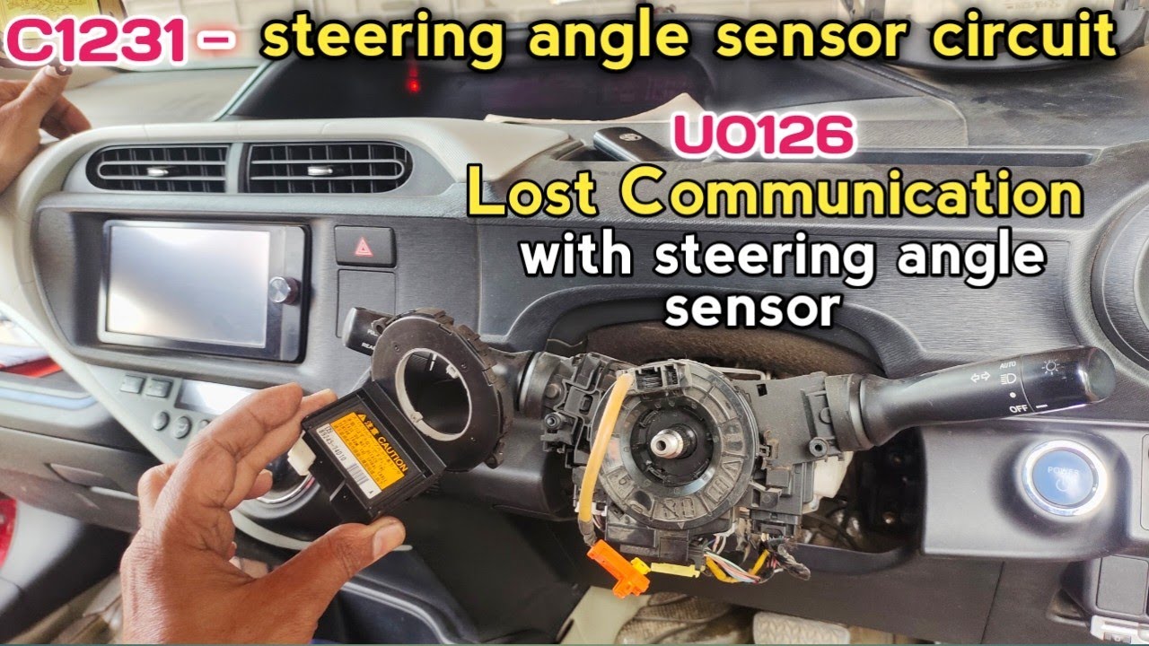 Toyota Aqua C1231 - Steering Angle Sensor Circuit Malfunction | steering angle sensor problem