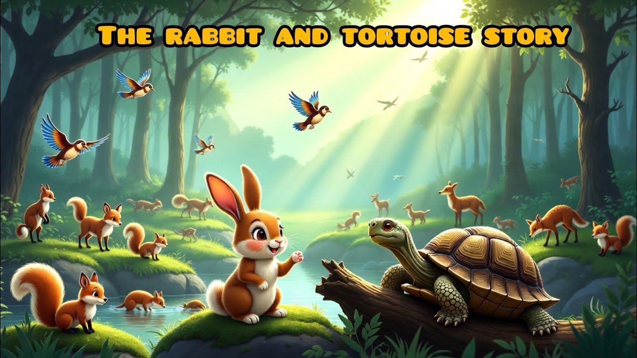 The rabbit and tortoise story|moral stories #moralstory @Lumikids-23 