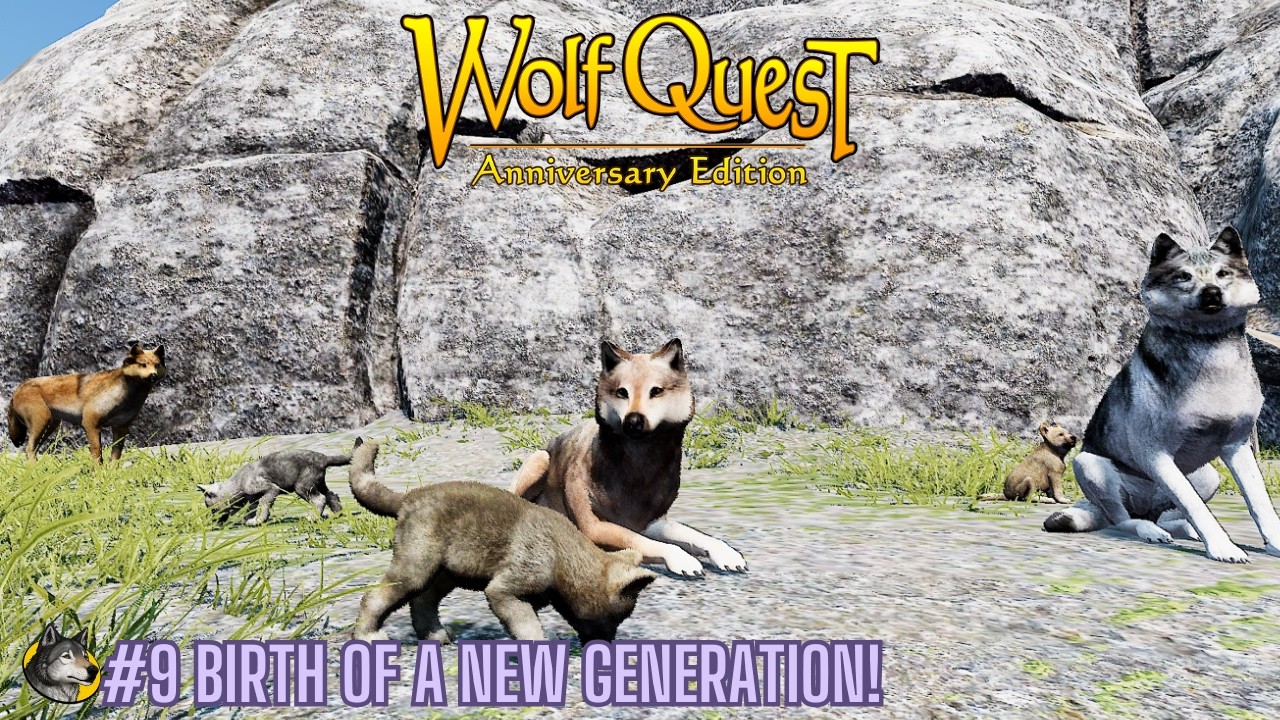 #9 Birth of a New Generation! - The Storm Pack - WolfQuest Saga