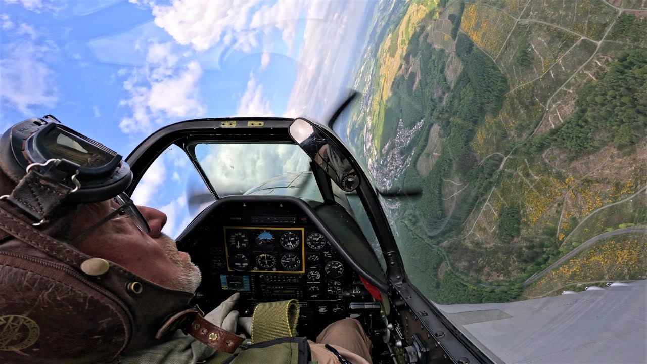 RAW SOUND! P-51D Mustang Onboard WARBIRD Aerobatics