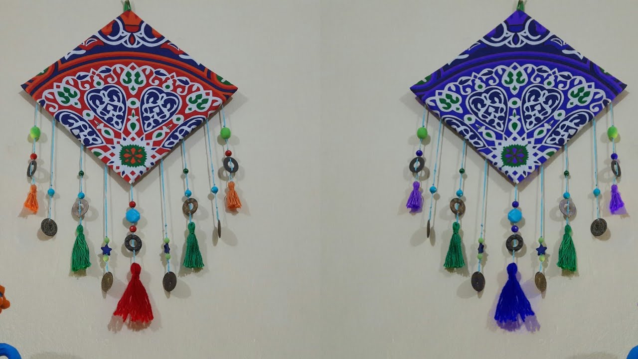 عمل تابلوه رمضاني رائع بقماش الخيامية⭐فن شعبي🌙ديكور رمضان ⭐DIY Ramadan decorations