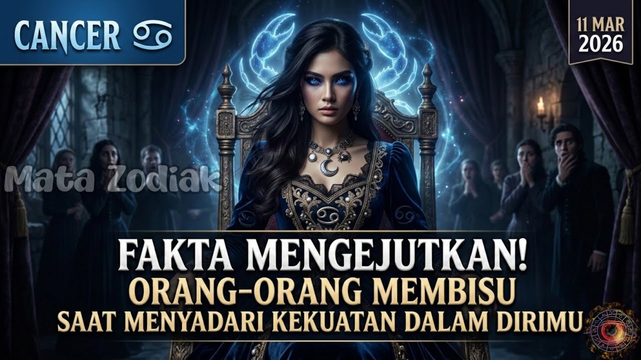 Cancer♋ Fakta Mengejutkan! Orang-orang Membisu Saat Menyadari Kekuatan Dirimu Hari Ini - Mata Zodiak