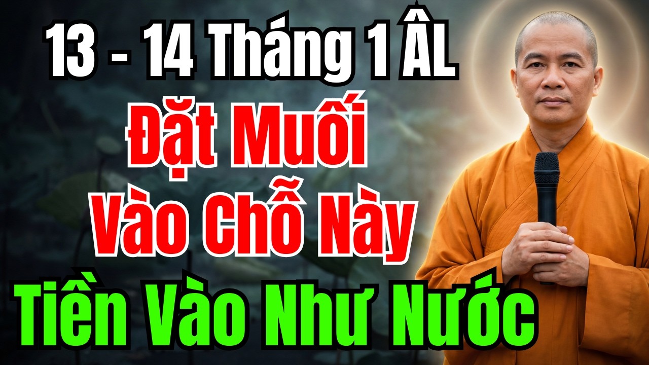 13-14 THÁNG 1 ÂM LỊCH : Bí Mật Đặt Muối Vào Góc Này, Của Cải Tự Kéo Đến Cả Năm