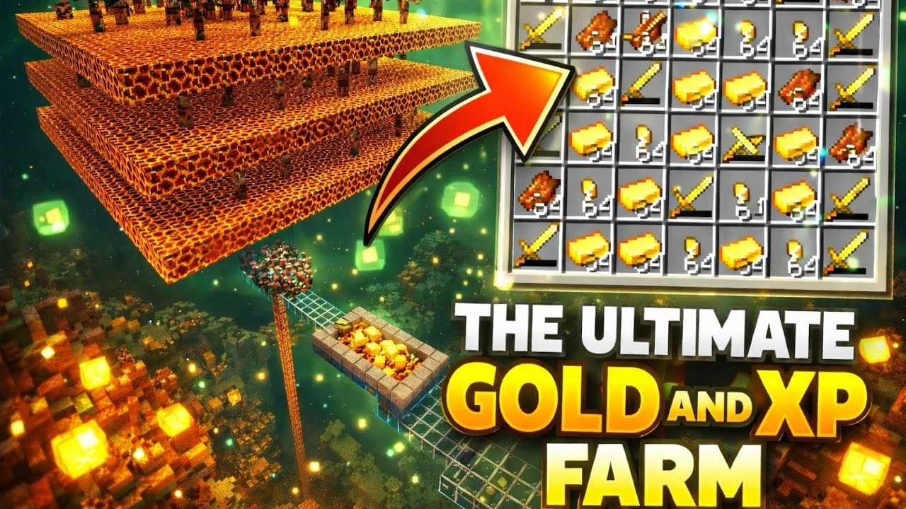 I Built the ULTIMATE XP & Gold Farm in Minecraft!