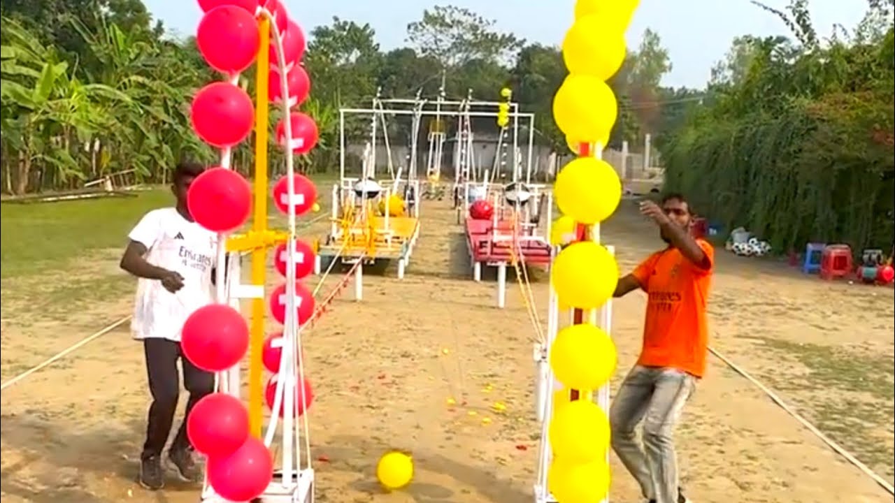Ya Big Wheel Spinning Balloon Burst Funny Game will end all games | SS food challenge 