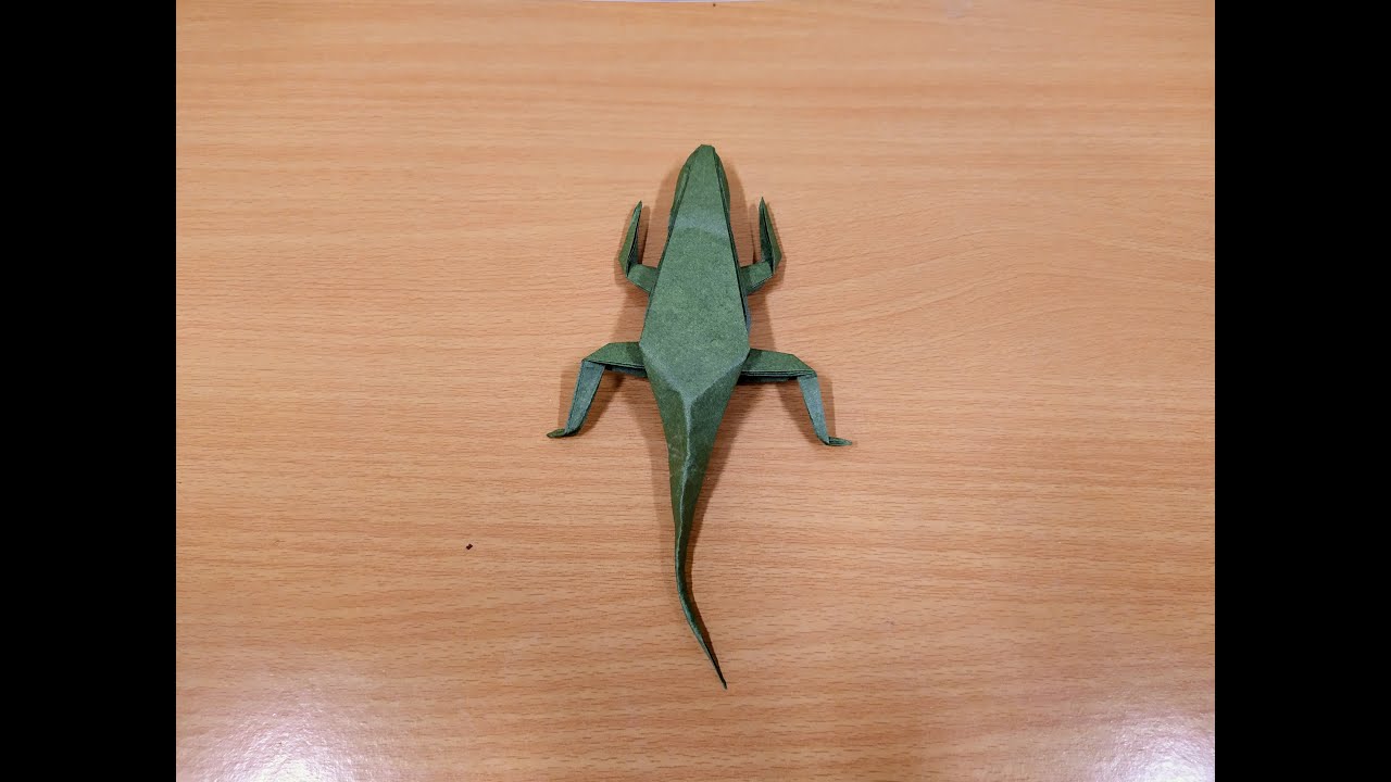 How To Make Origami Lizard Tutorial Step By Step