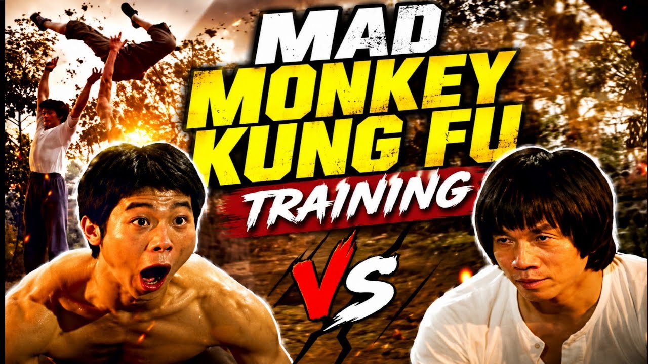 Hsiao Ho and Lau Kar-leung in Mad Monkey Kung Fu -Training Scene 🐒🐵🐒