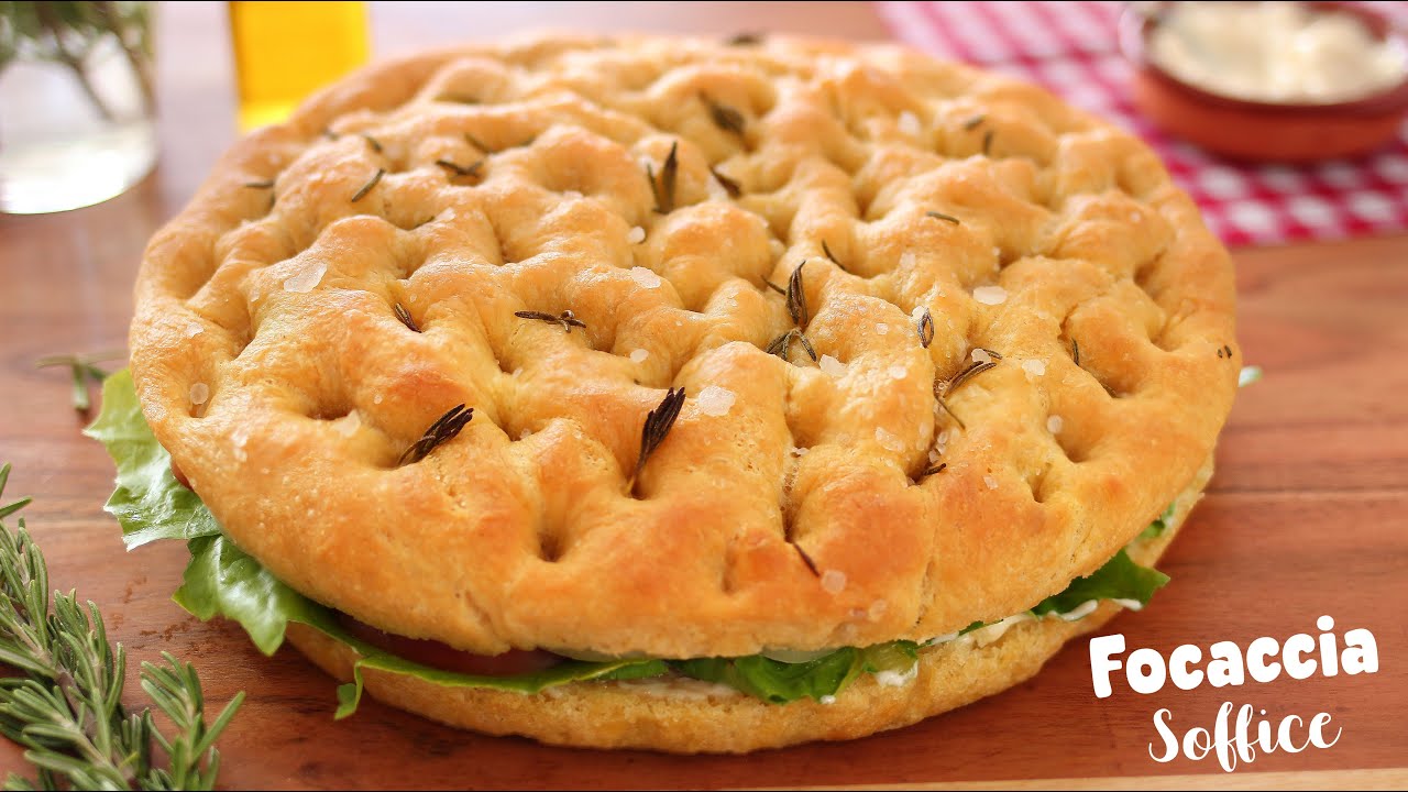 FOCACCIA SOFFICE da FARCIRE - Ricetta Facile Focaccia Ripiena - Easy Focaccia Recipe
