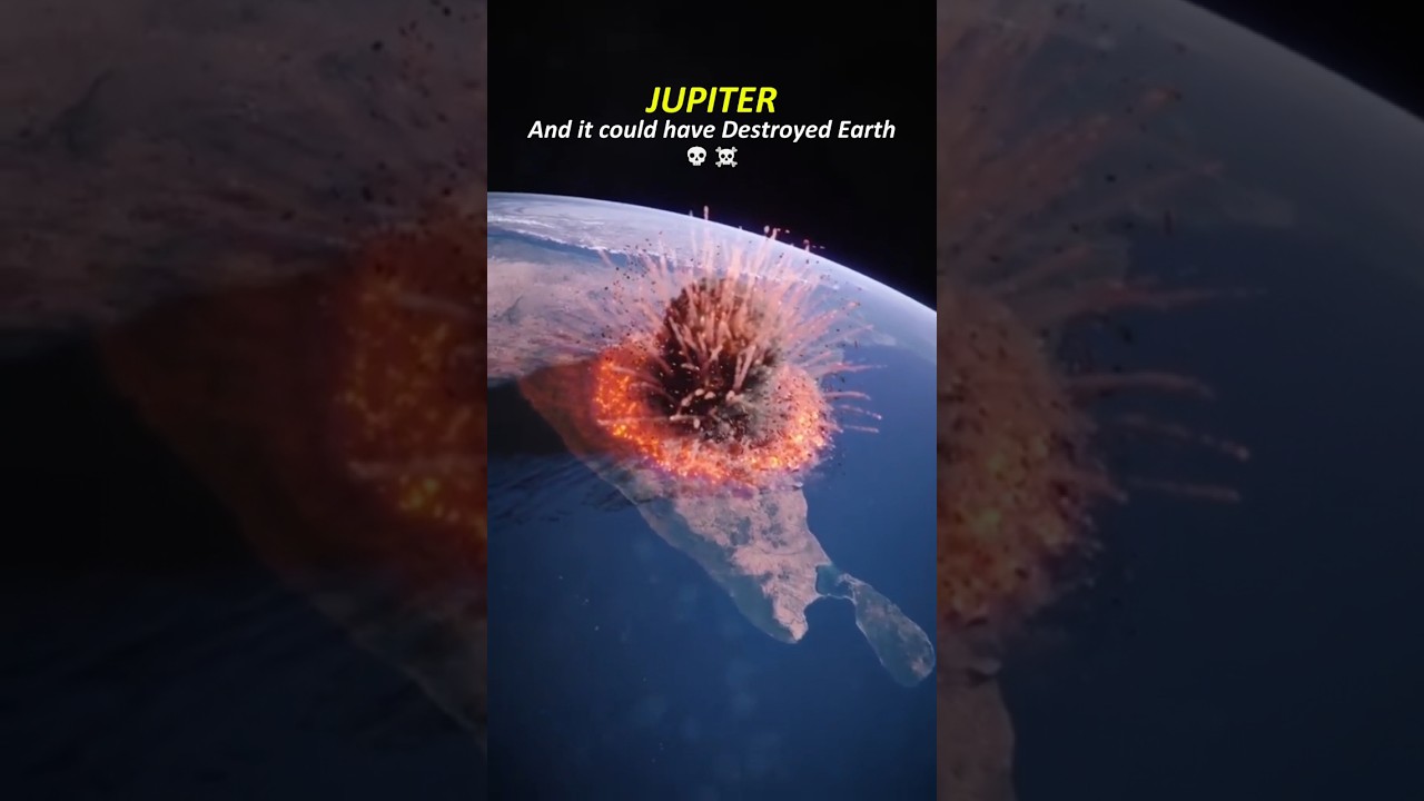 How Jupiter Saved Earth from a Deadly Comet! 🌍🚀 #Shorts #asteroid #space #earth