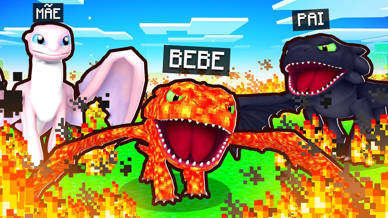 Who's Your Family? FAMILIA DO FURIA DA NOITE ADOTOU O FURIA DA NOITE DE LAVA no MInecraft