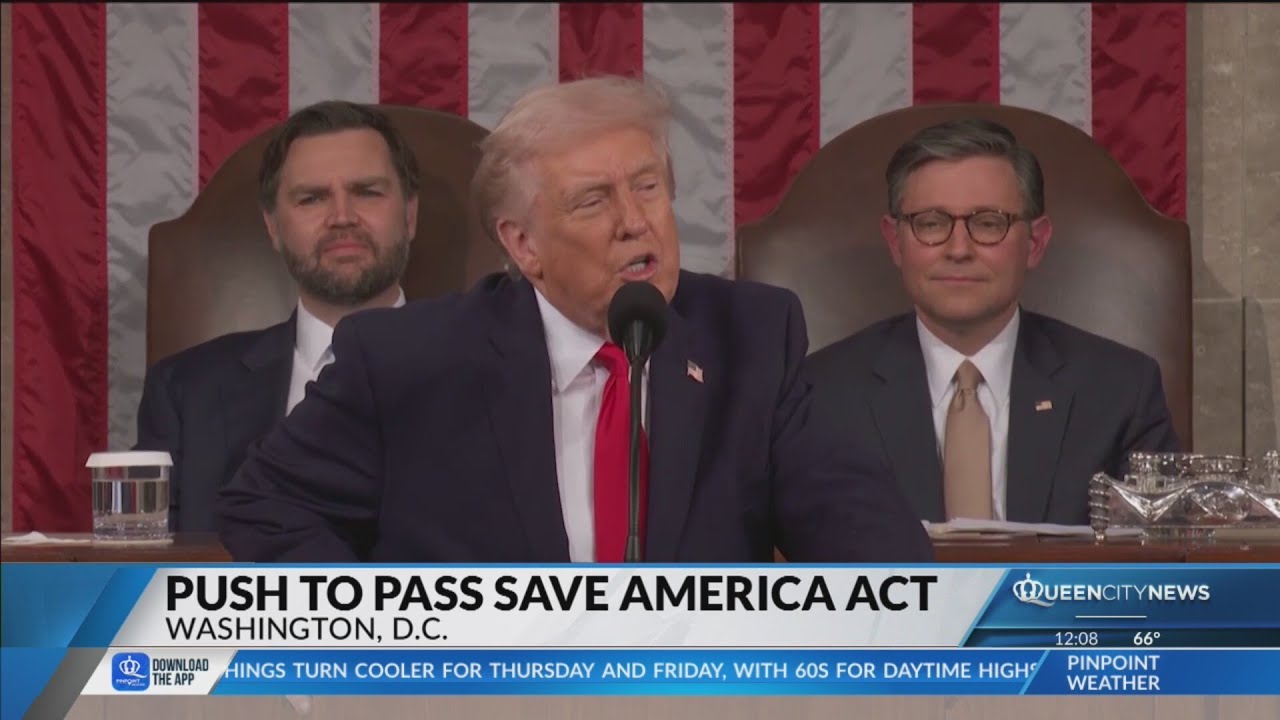 Trump says he won&rsquo;t sign any bills into law until SAVE America Act passes