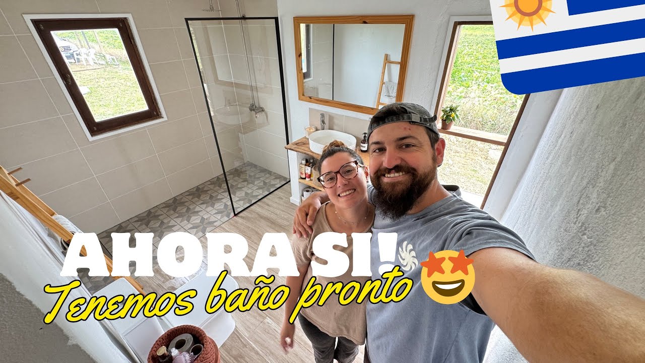 El baño de nuestros sueños construido con nuestras propias manos 🤩 Cap. 37 de proyecto campito 🏚️