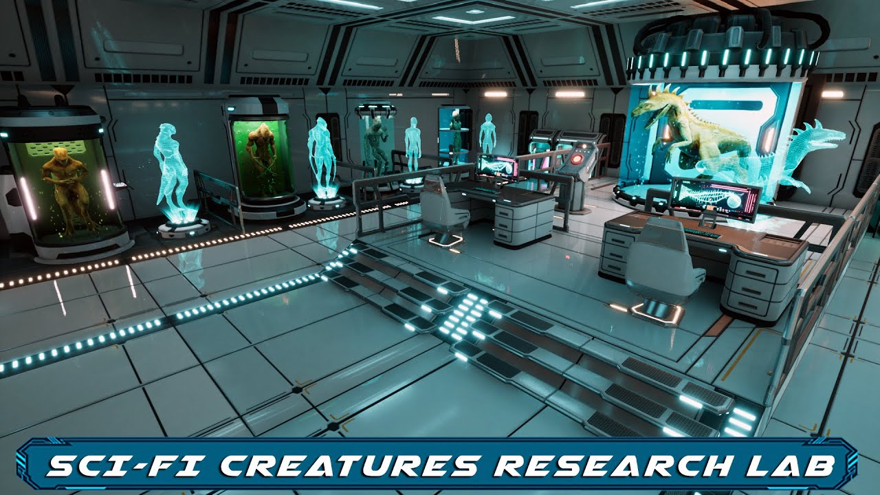 Sci-Fi Creatures Research Lab &ndash; Game Asset