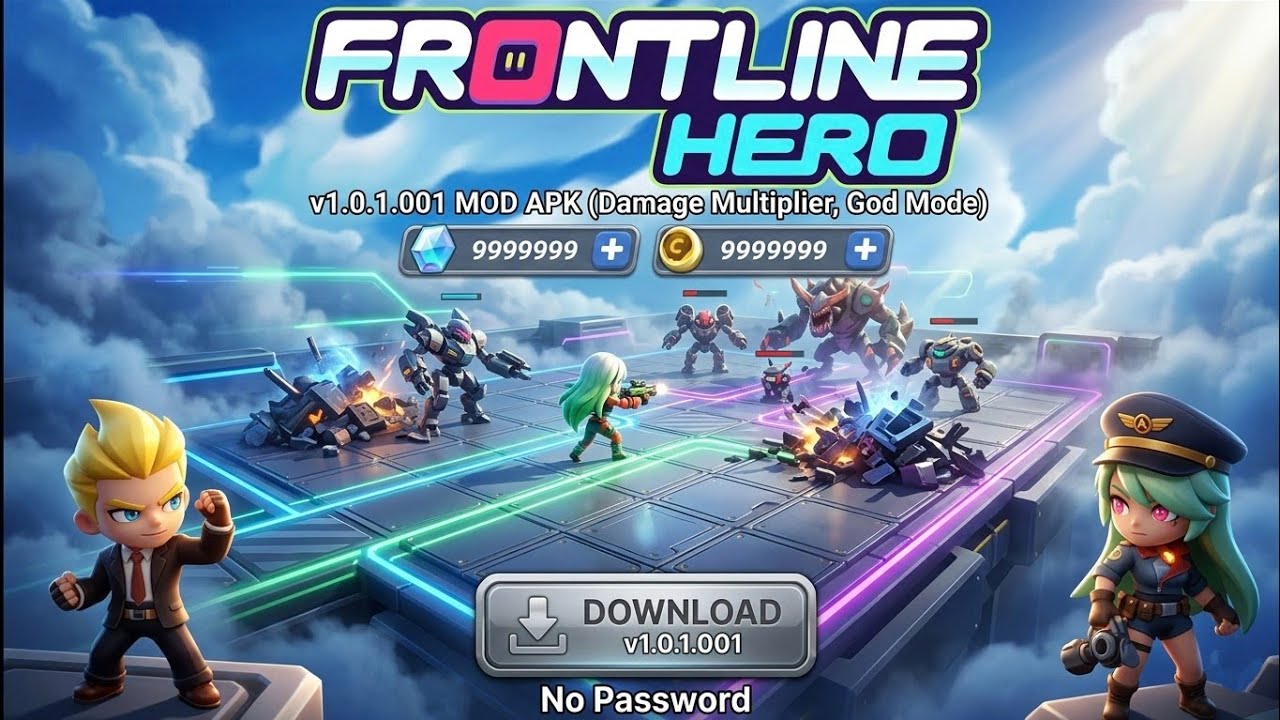 Download Frontline Hero MOD APK v1.0.1.001 Latest Version | Damage Multiplier God Mode