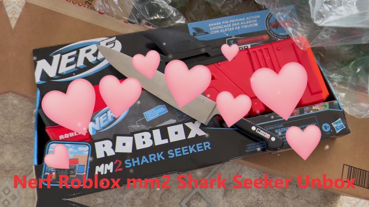 Unboxing Nerf Roblox MM2 Shark Seeker
