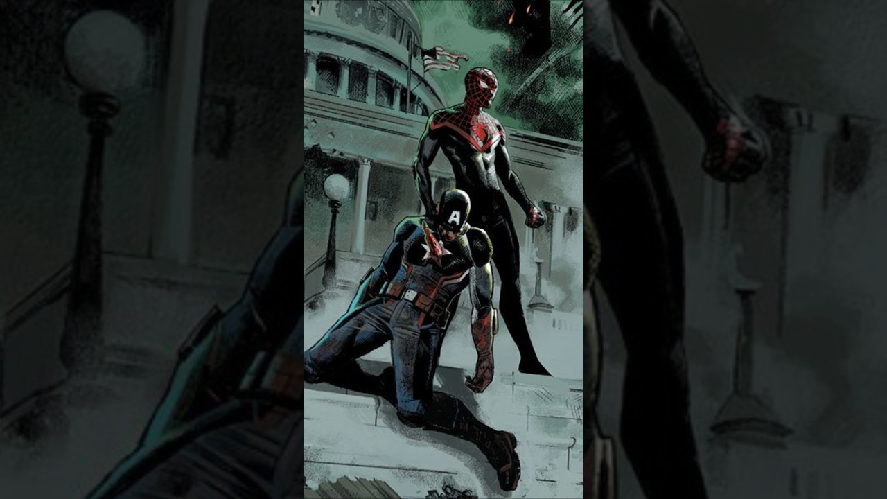 Miles Morales es acusado de quitarle la vida al Capit&aacute;n Am&eacute;rica #spiderman #shorts