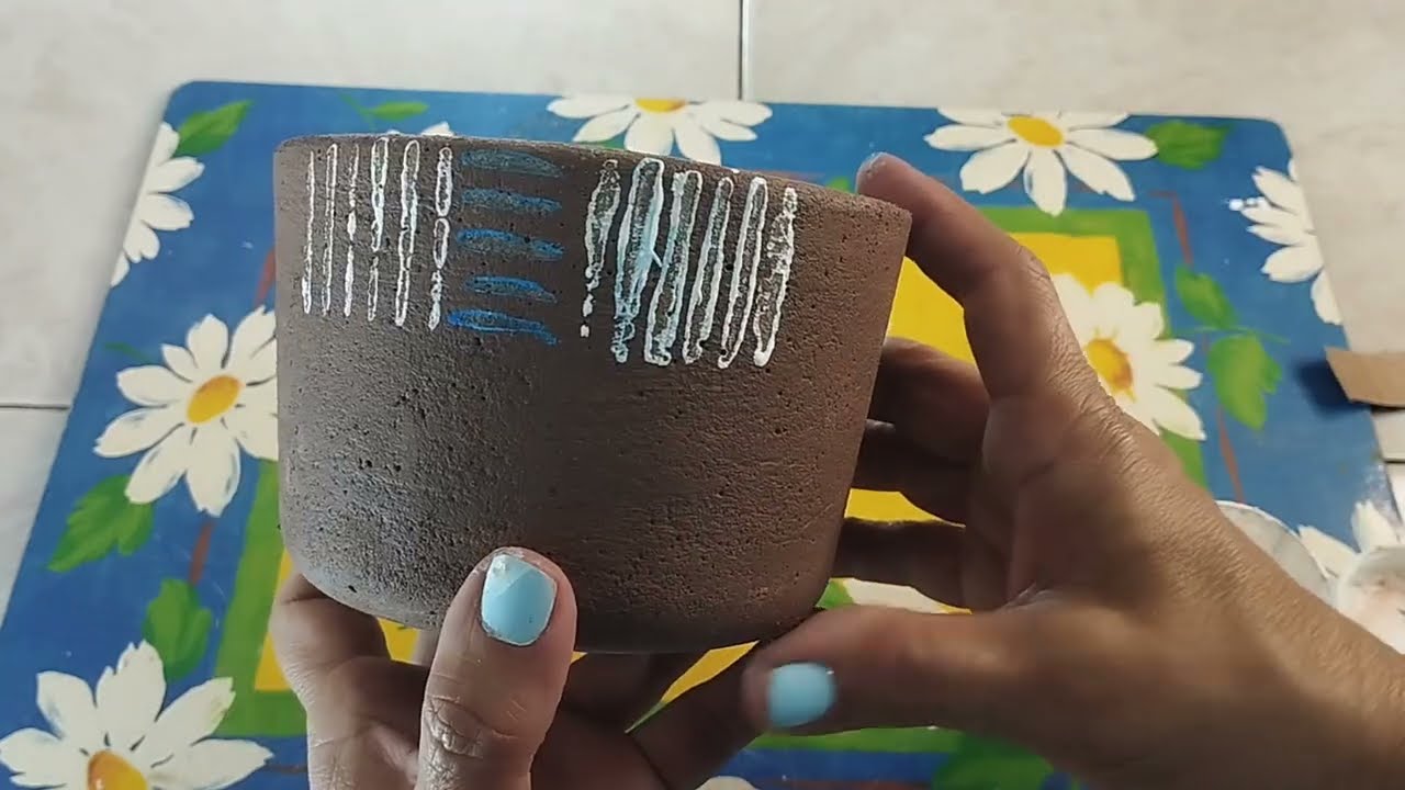 Cómo hacer macetas de cemento fáciles, con moldes caseros