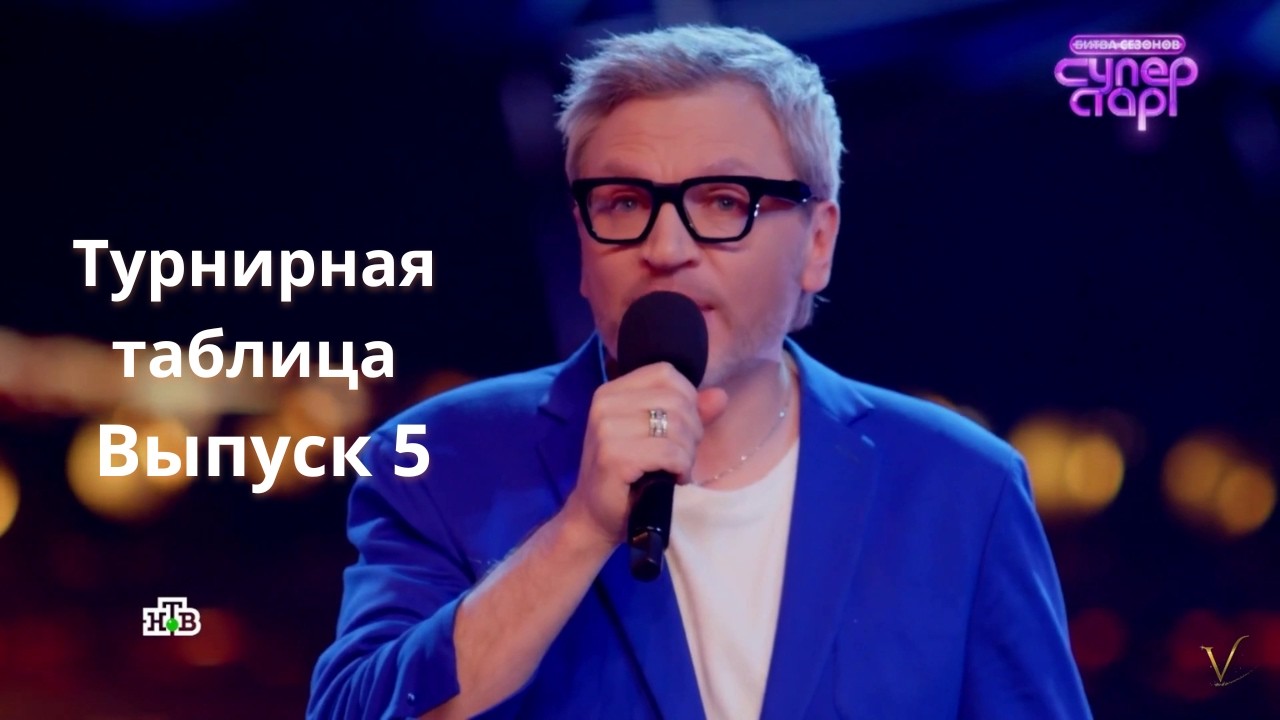 Турнирная таблица. Выпуск 5 | Суперстар! Битва сезонов