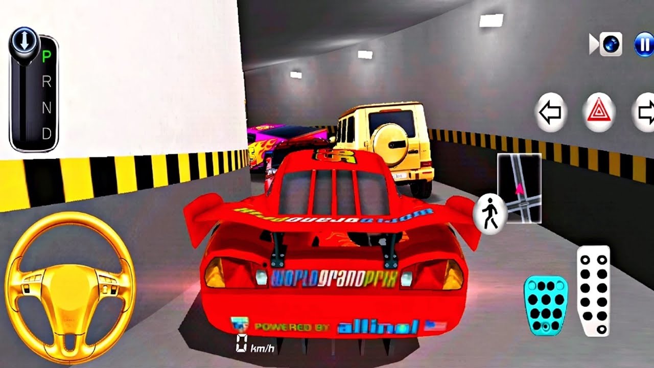New McQueen Car Stuck in Parking Garage - 3D Driving Class 2026 - Android Gameplay 