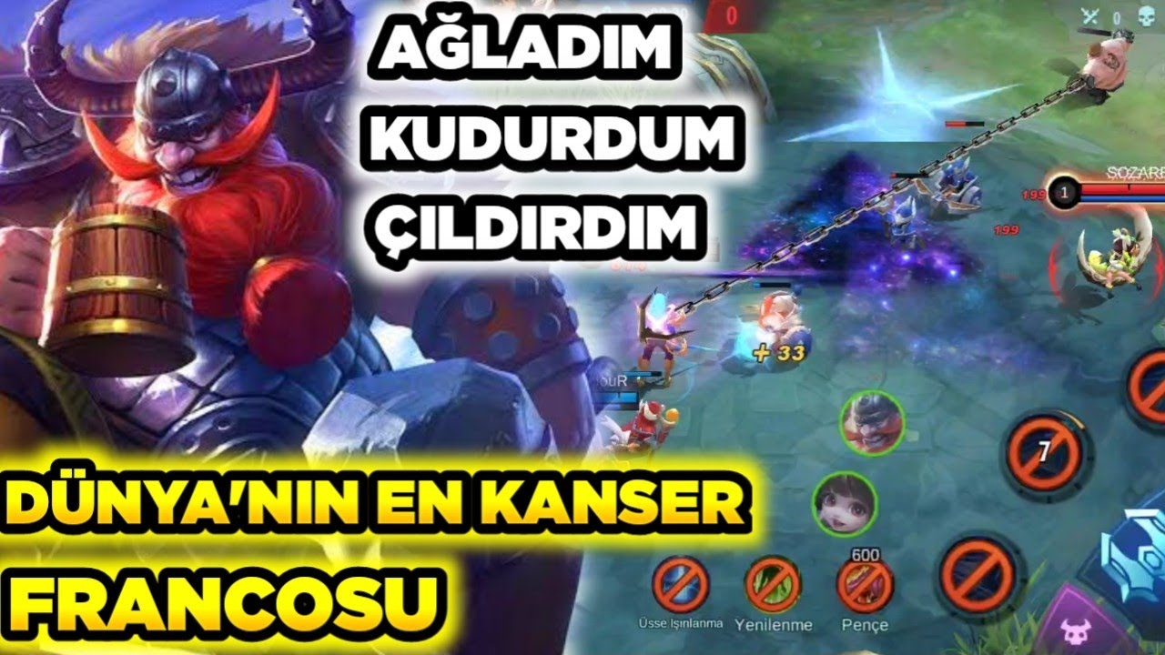 DÜNYA'NIN EN KANSER FRANCOSU VE DÜNYA'NIN EN KÖTÜ OYUNCUSU SENSEY Mobile Legends