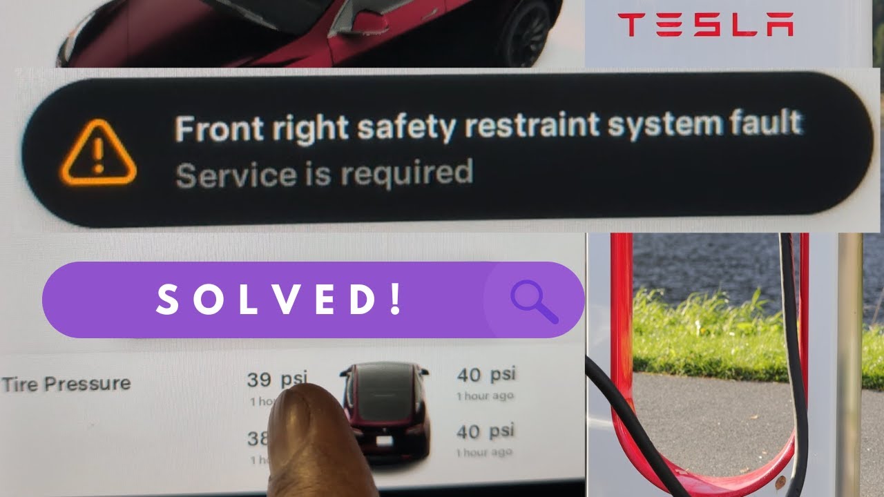 Tesla Front Right Safety Restraint System Fault - SOLVED
