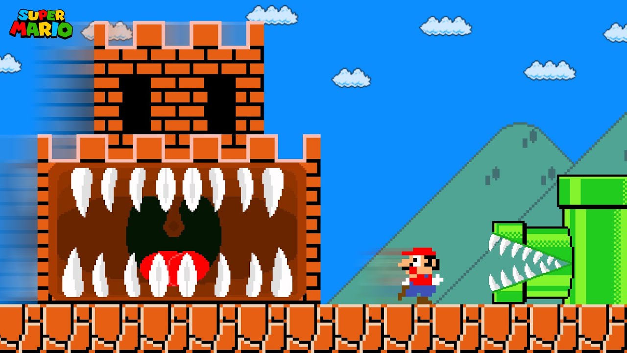 What if everything Mario jumps on turns into a MONSTER?