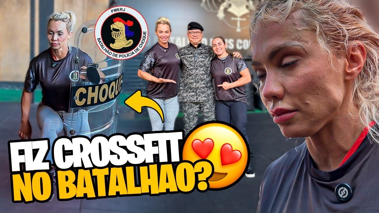 FIZ CROSSFIT COM A TROPA DE CHOQUE DA POLÍCIA DO RIO DE JANEIRO | MELHOR TREINO QUE JÁ FIZ 😳