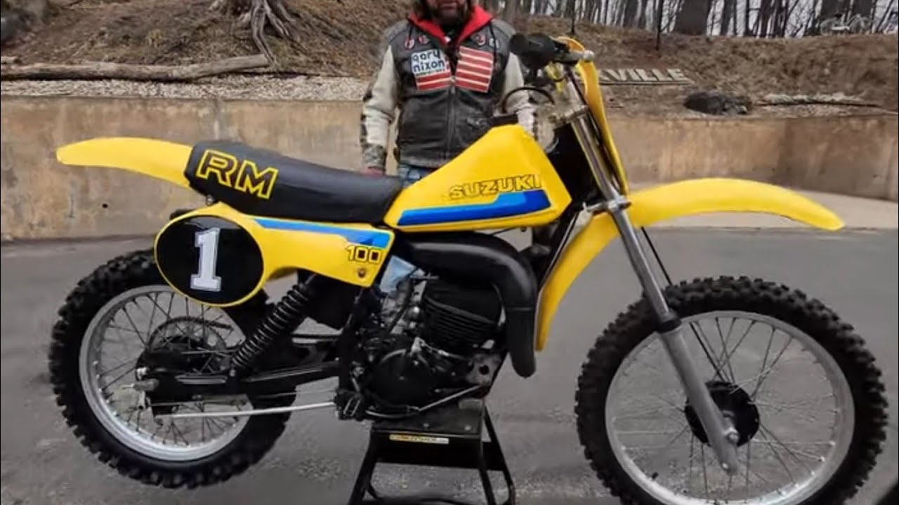 PRISTINE RESTORED 1980 SUZUKI RM100 MX 2 STROKE 6 SPD