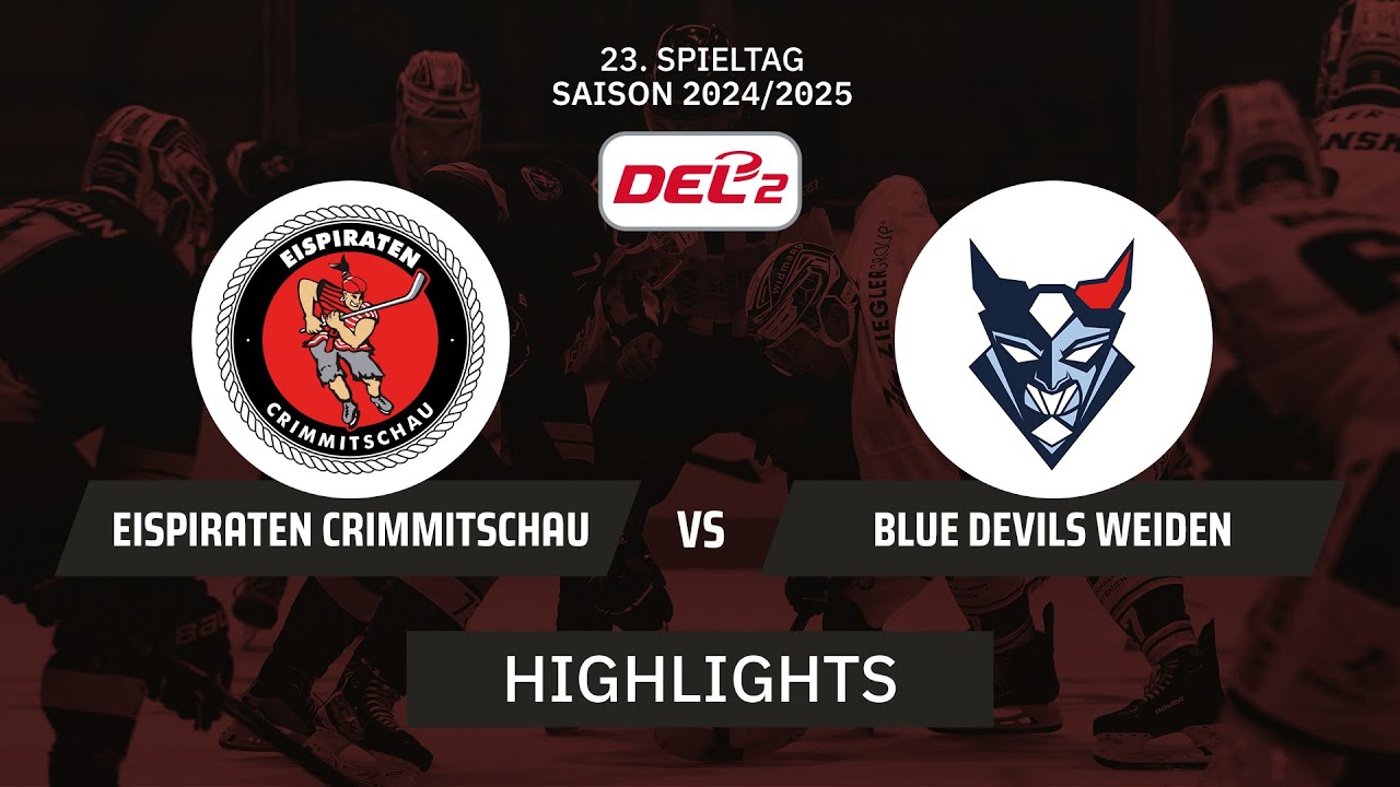 DEL2: Eispiraten Crimmitschau vs. Blue Devils Weiden I Highlights - 23. Spieltag | SDTV Eishockey