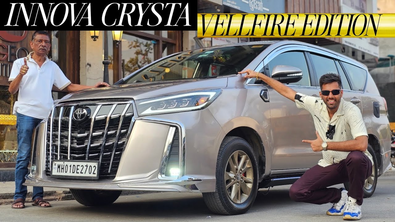 INNOVA CRYSTA VELLFIRE EDITION WITH BULLET HEADLIGHT & BUSINESS CLASS INTERIOR...!!!