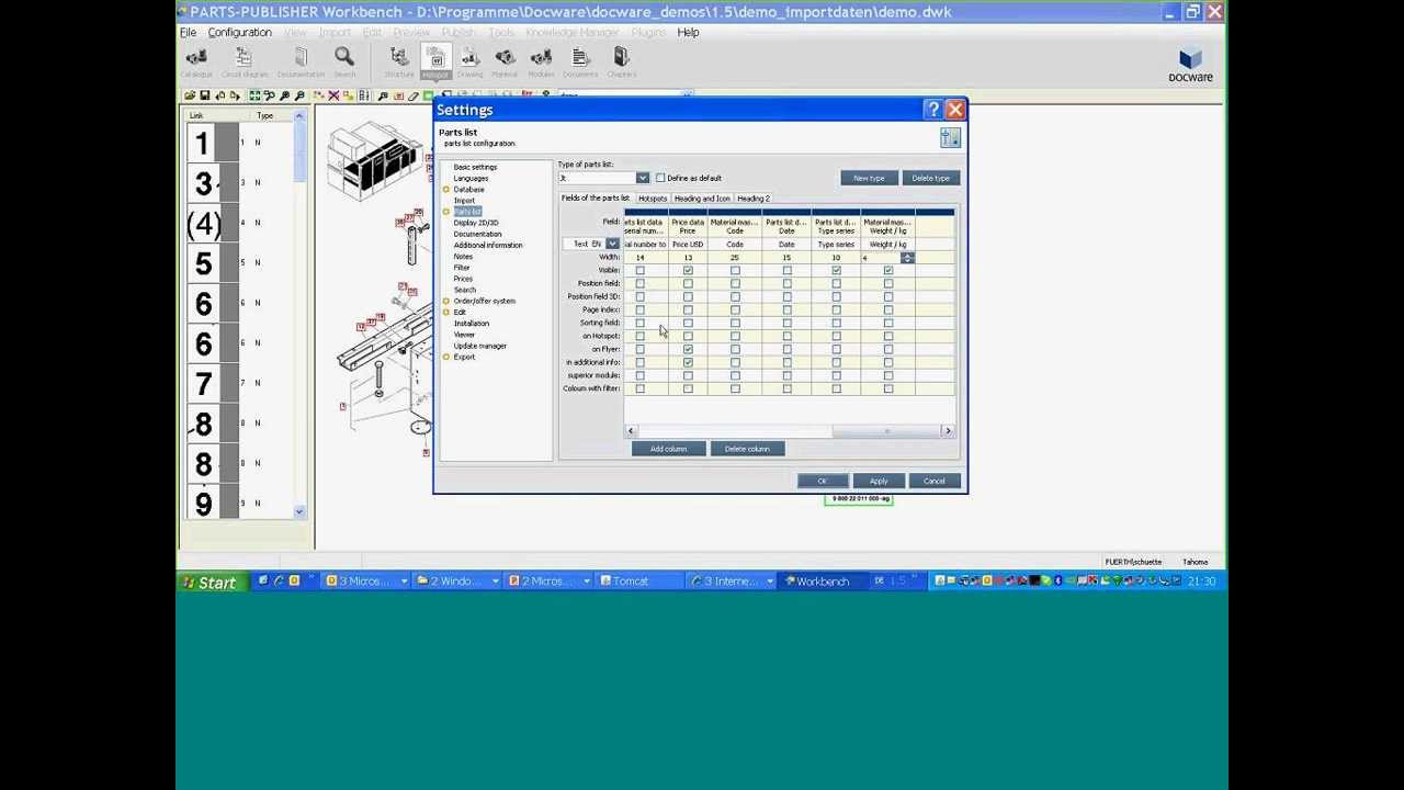 Managing Parts Catalogs and Information