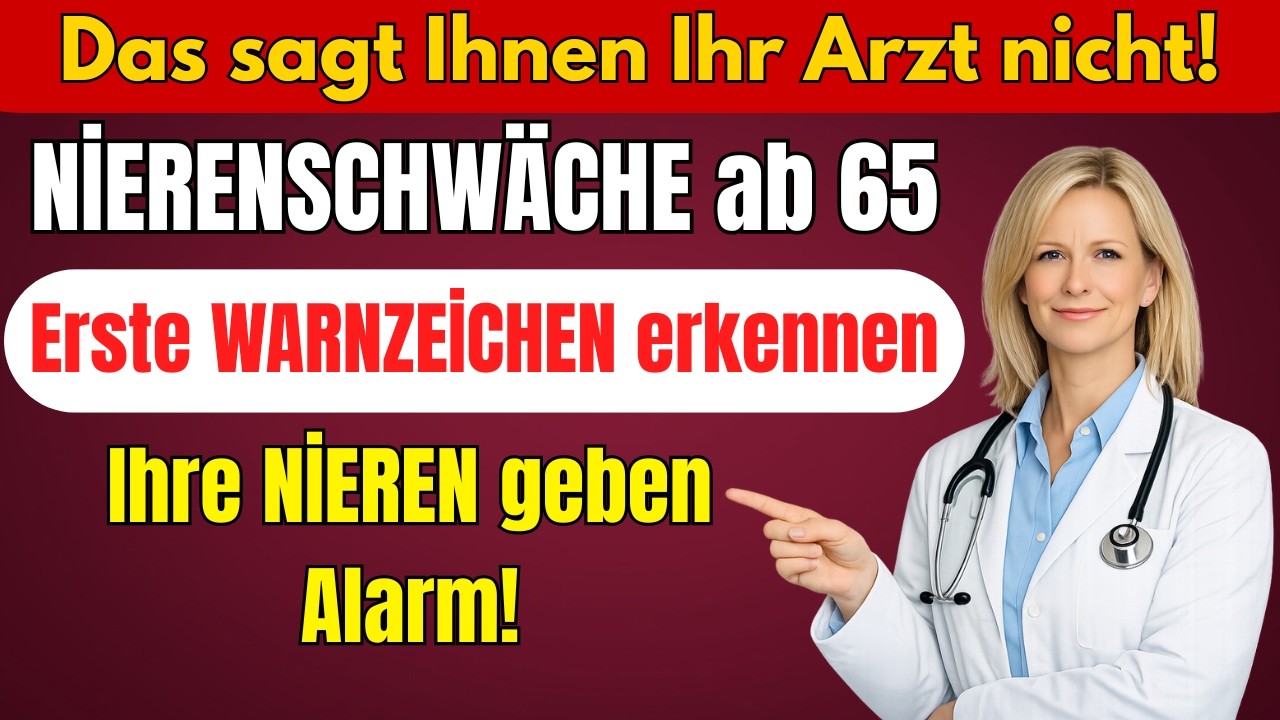 Nierenschwäche ab 65 – Erste Warnzeichen erkennen: Ihre Nieren geben Alarm!
