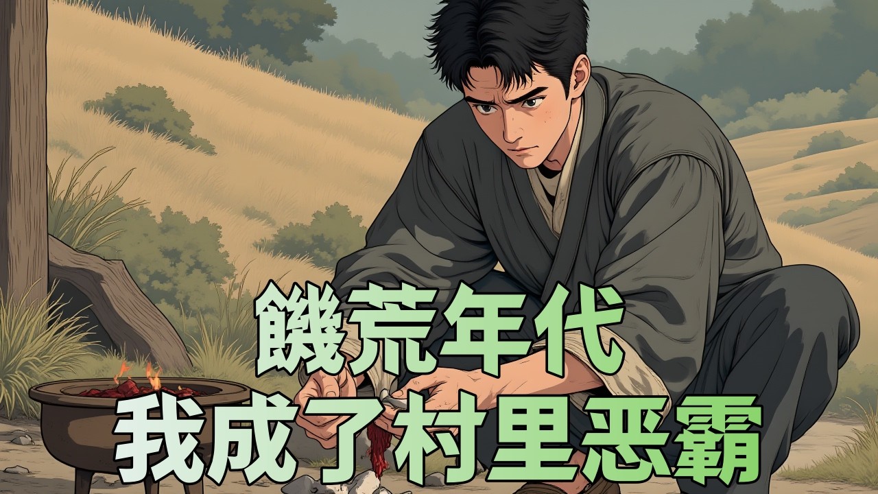 《饑荒年代我成了村里恶霸》醒來時家徒四壁，胃像破布一樣擰絞。原主偷過寡婦、搶過孤兒，全村都在等我餓死。抓田鼠時遇上那個被我搶過糠餅的孩子——我把最大那塊肉給了他。