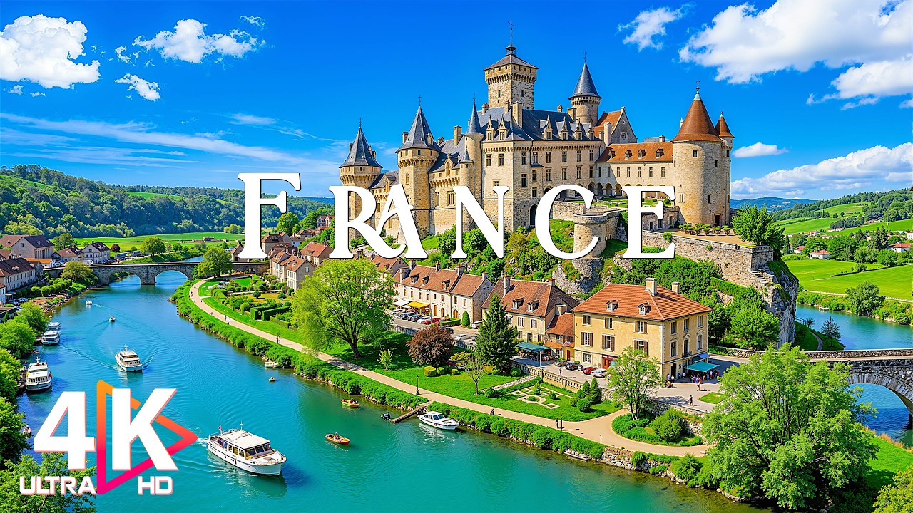 France 4K | Timeless Beauty – Lavender Fields, Historic Landmarks & Picturesque Villages | 4K UHD