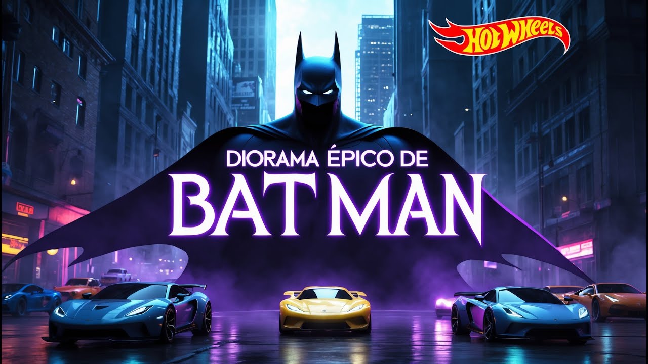 Así quedó mi Diorama de Batman en Hot Wheels (épico).