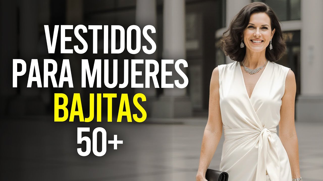 VESTIDOS Elegantes y Favorecedores para MUJERES BAJITAS Después de los 50 años