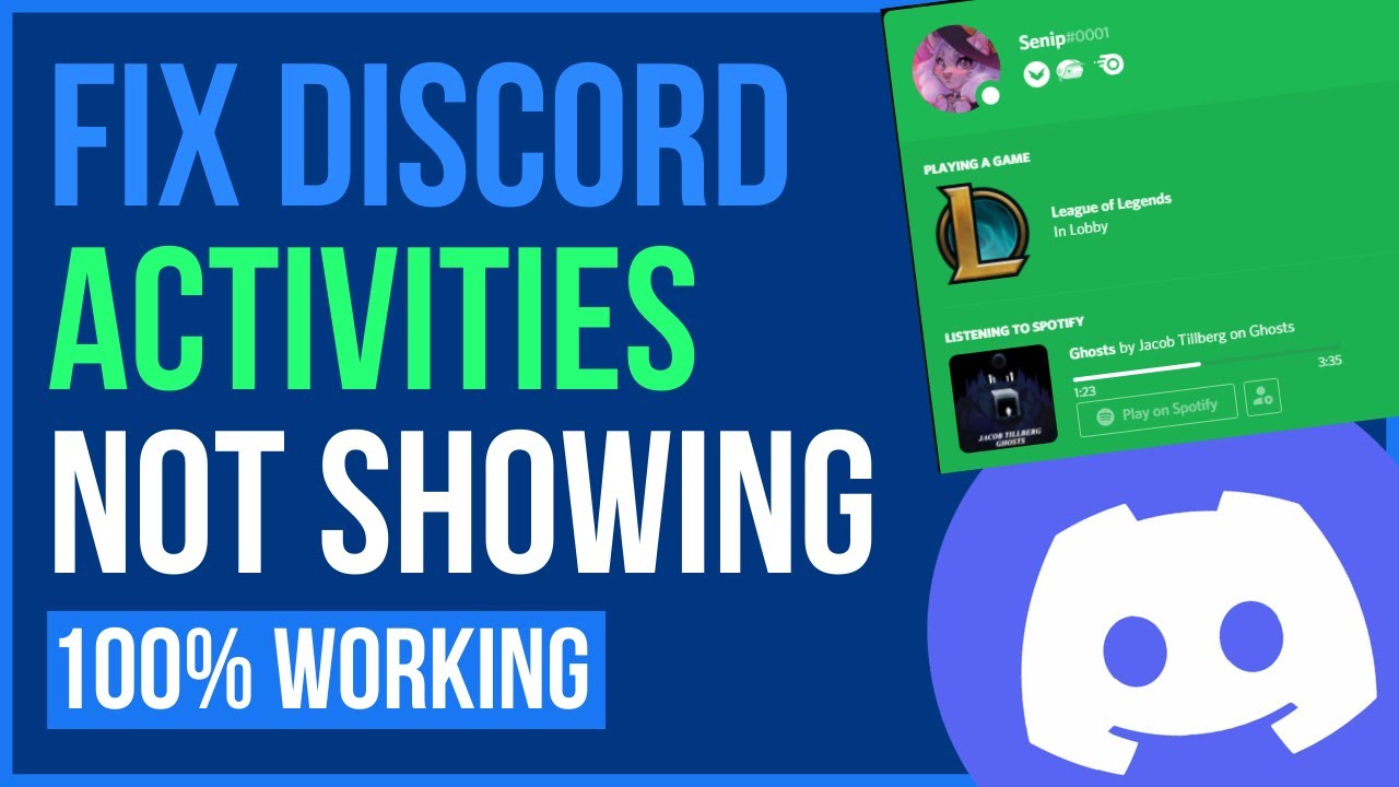 FIX DISCORD ACTIVITIES NOT SHOWING | Fix Discord Game Activity  Not Showing