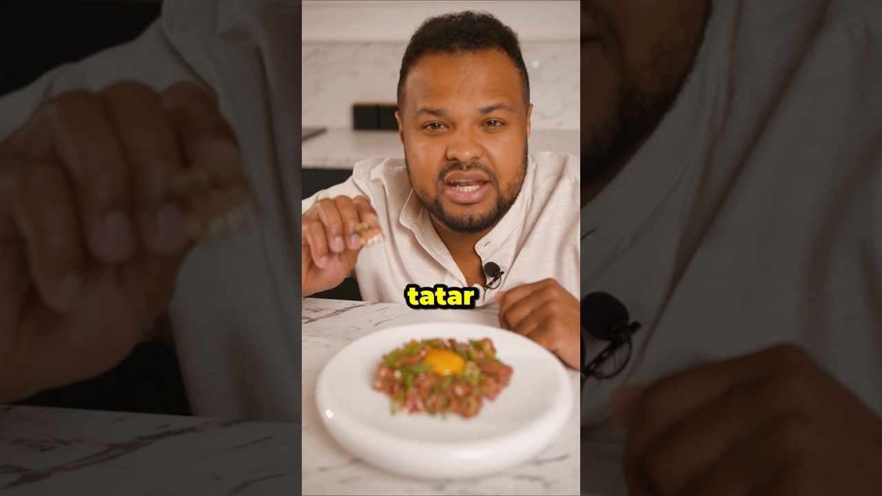 Panie i Panowie -Tatar! 🥩 Przepis znajdziecie w komentarzu.😉 #tatar #gotowanie #przepis