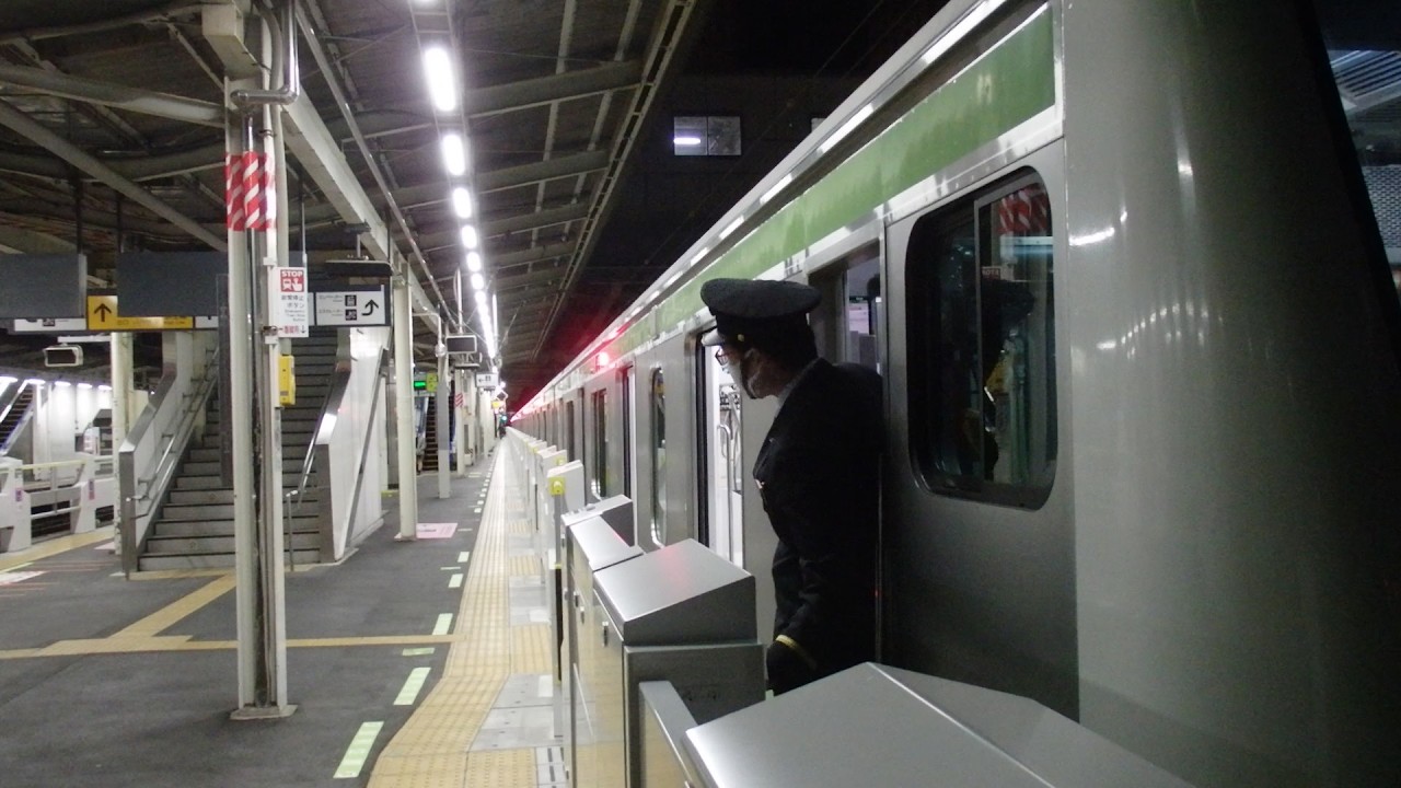 【ホームドア設置後】横浜線橋本駅での車掌動作４