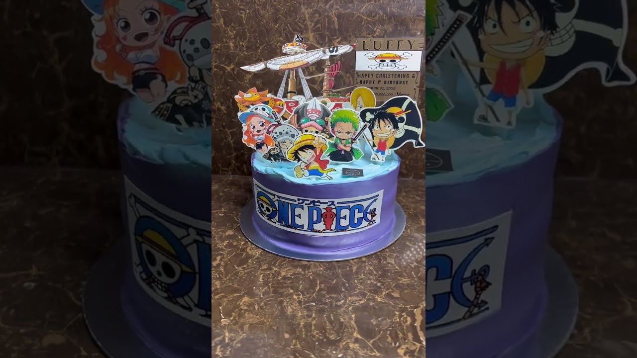 One piece themed simple cake