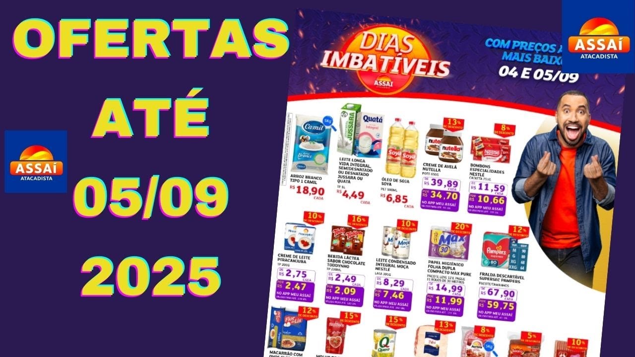 ASSA&Iacute; ATACADISTA OFERTAS AT&Eacute; 05 09 2025 FOLHETO DIAS IMBAT&Iacute;VEIS SP
