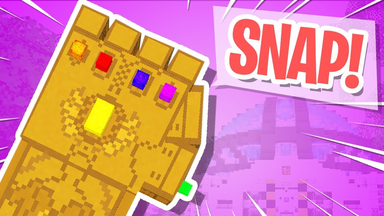 Thanos Infinity Gauntlet IN MINECRAFT!