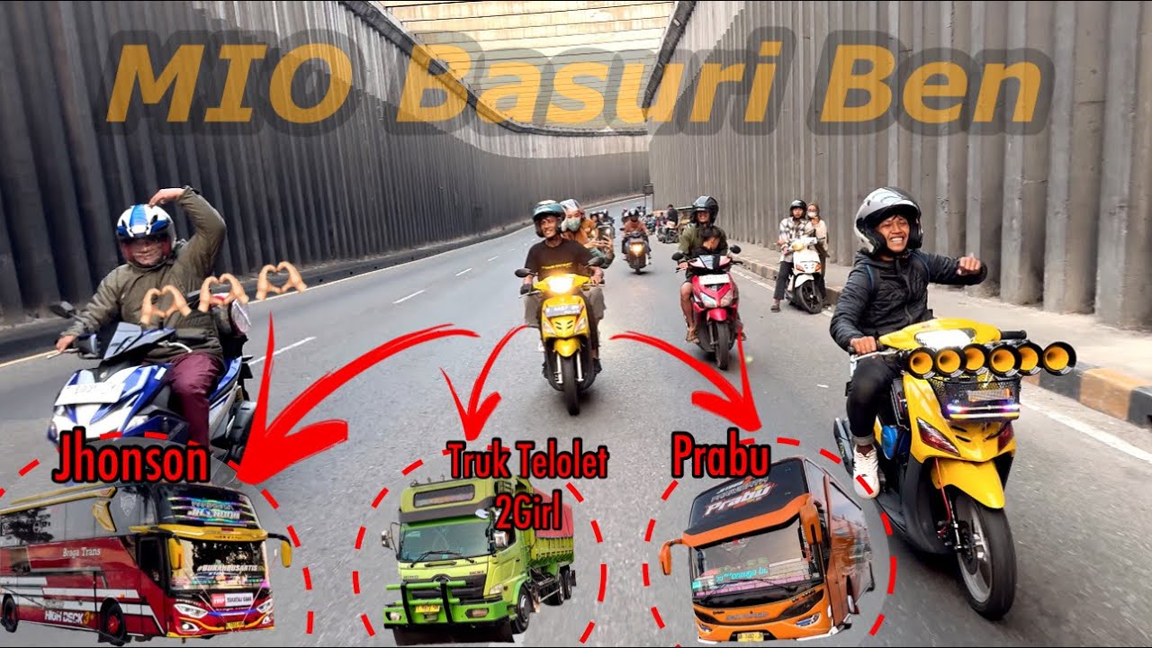 PERDANA‼️ MIO Basuri Ben ke Lingkar Nagreg 😍 Ketemu sama Jhonson, Truk Telolet 2Girl, dan Prabu 😎