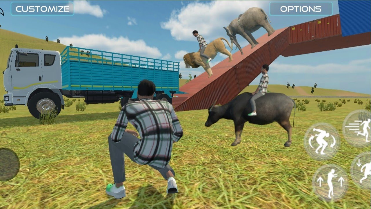 Truck Load Animals Gameplay 🐘🦬 | Elephant, Buffalo Transport in Animal Simulator Game