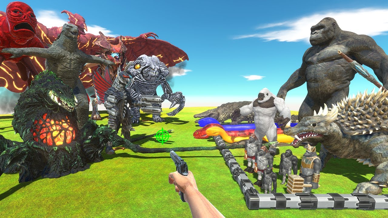 FPS Avatar Rescues Primates and Reptiles and Fights Kaiju Monsters - Animal Revolt Battle Simulator