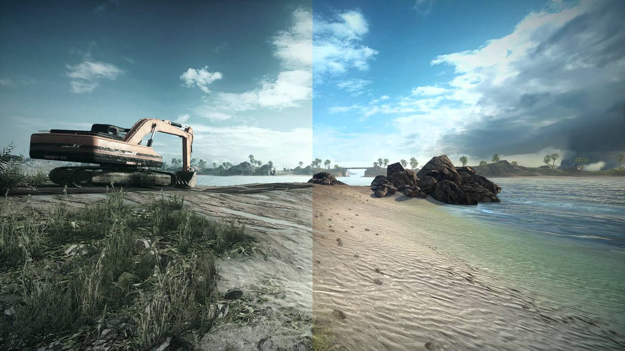 Battlefield 3: Back to Karkand - Colour grading comparison