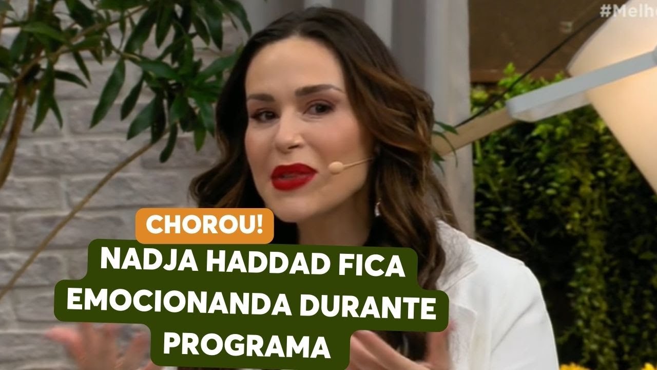 Nadja Haddad recebe homenagens e se emociona no Melhor da Tarde