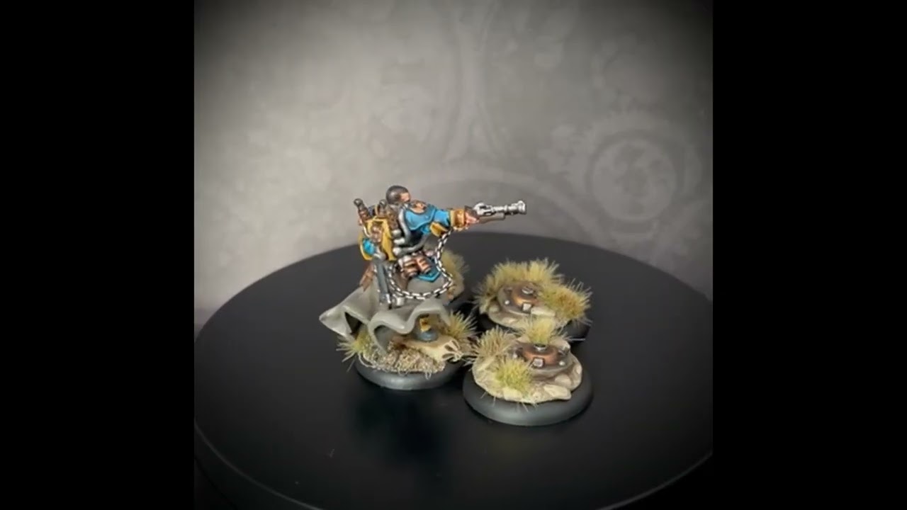 Warmachine Cygnar Gravediggers - Captain Buck Hasker Warcaster