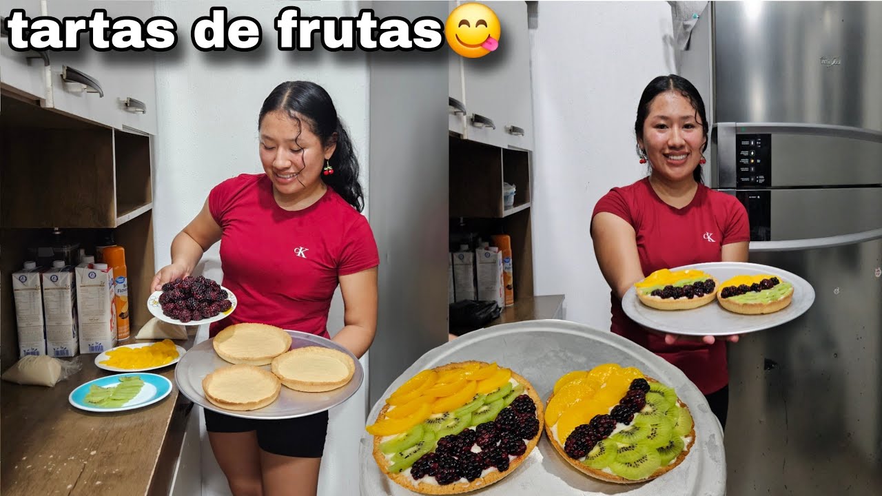 Así quedaron mis TARTAS DE FRUTAS, Ya soy toda una repostera😆👩‍🍳